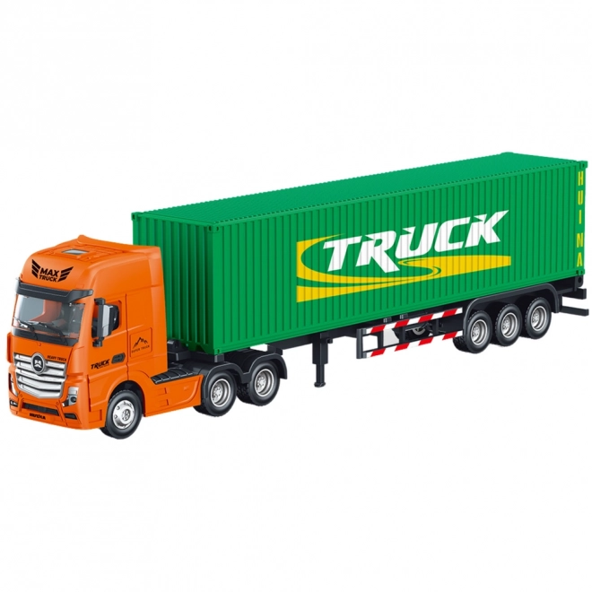 Lastwagen mit Container Grün 1:50