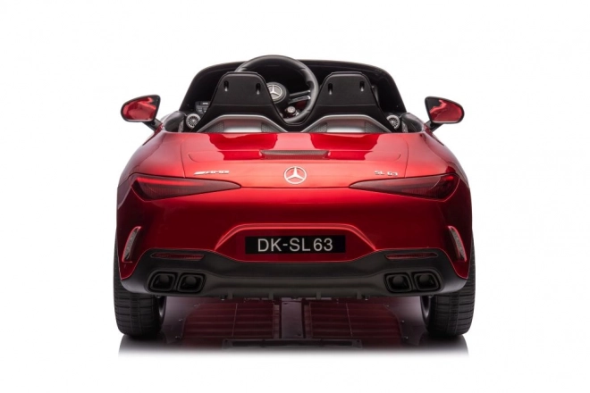 Mercedes AMG SL63 rot lackiertes Auto mit Batterie