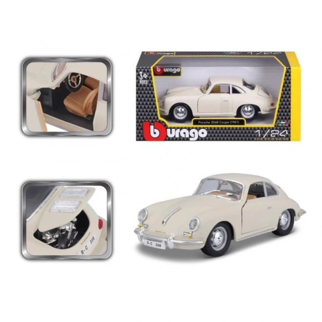 Porsche 356B Coupé 1961 Elfenbein Modellauto