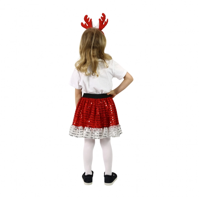 Kinder Tutu Rock Weihnachtsrentier mit Stirnband