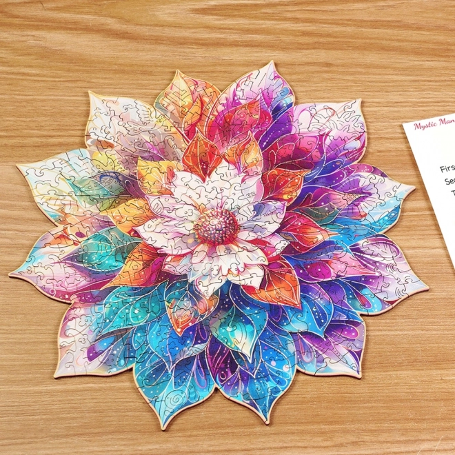 Holzpuzzle Blumenmandala