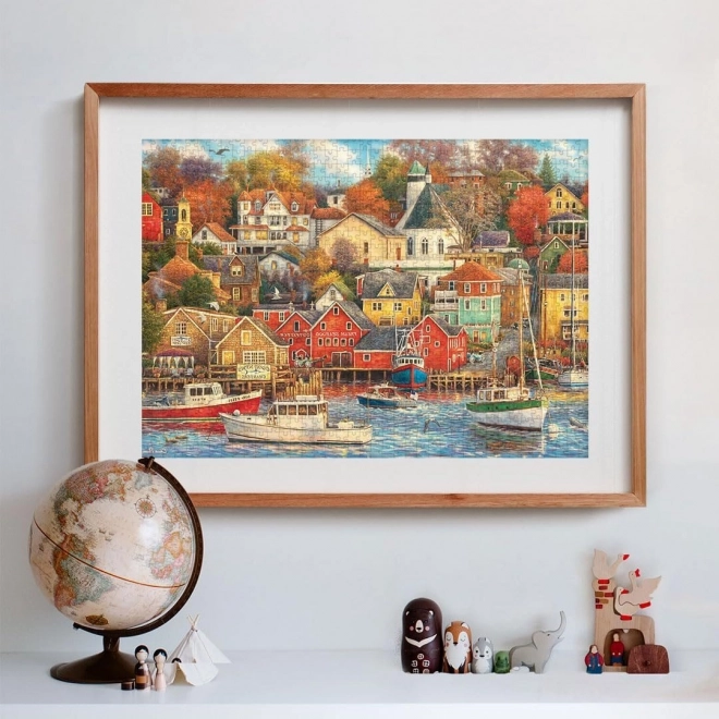 Puzzle 1500 Teile Kompakter Hafen Gute Zeiten