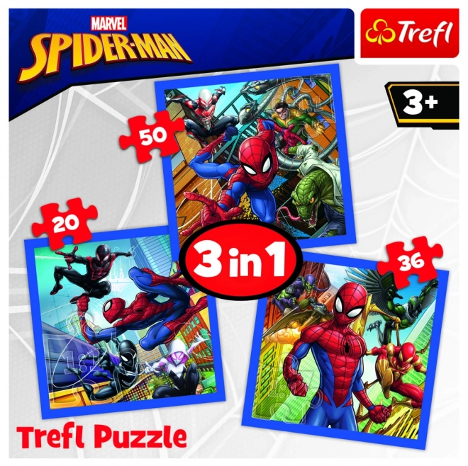 Puzzle 3-in-1 Spider-Man - Spinnenkraft