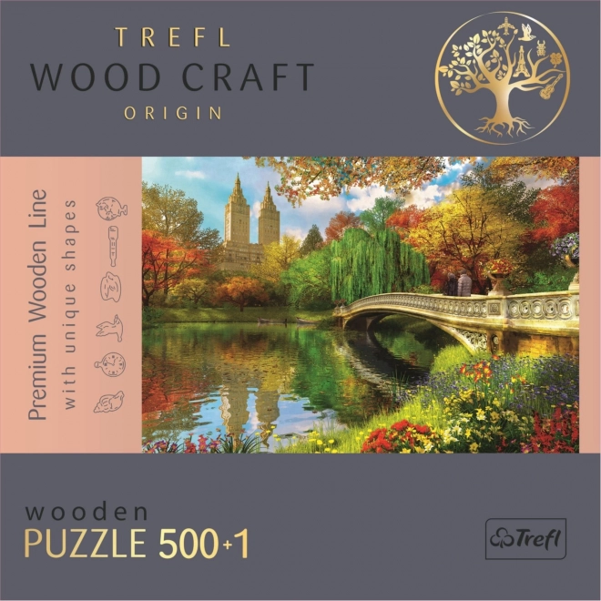Trefl Holzpuzzle mit speziellem Design 501 Teile - Central Park, New York
