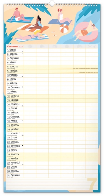 Notique Wandkalender Familienplaner XXL 2025