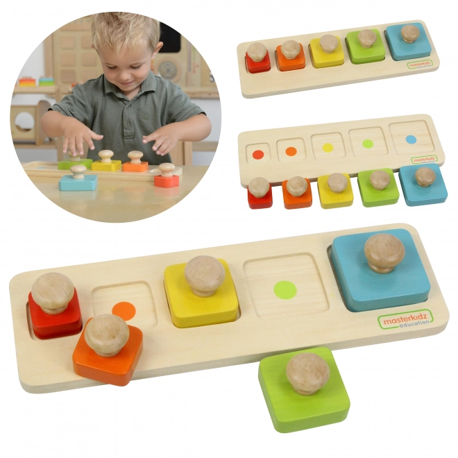 Masterkidz Montessori Puzzle Größen und Farben Lernen