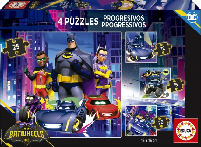 Puzzle Batwheels 4-in-1 von EDUCA