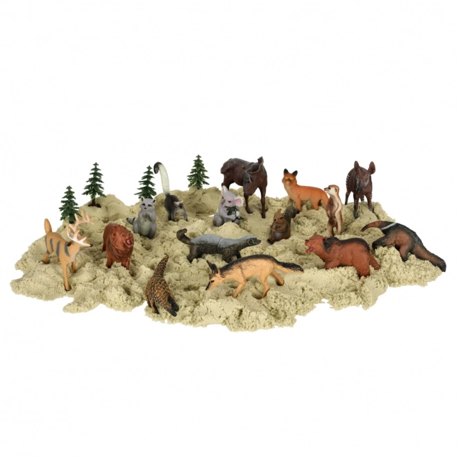 Zoo-Tierfiguren Spielset 19-teilig