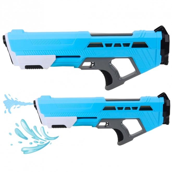Große Wasserpistole mit Pumpe blau