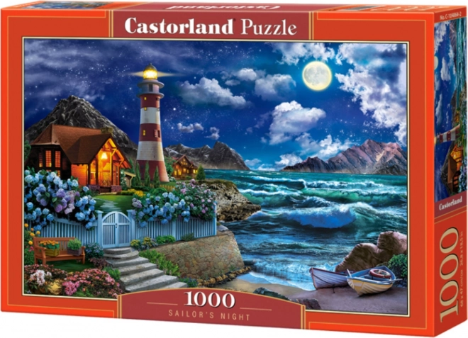 Puzzle 1000 Teile Nacht des Seemanns, Leuchtturm