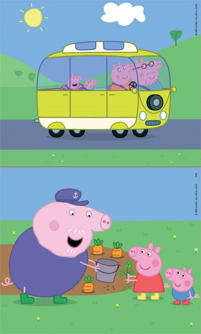 Holzpuzzle Peppa Wutz 2x9 Teile