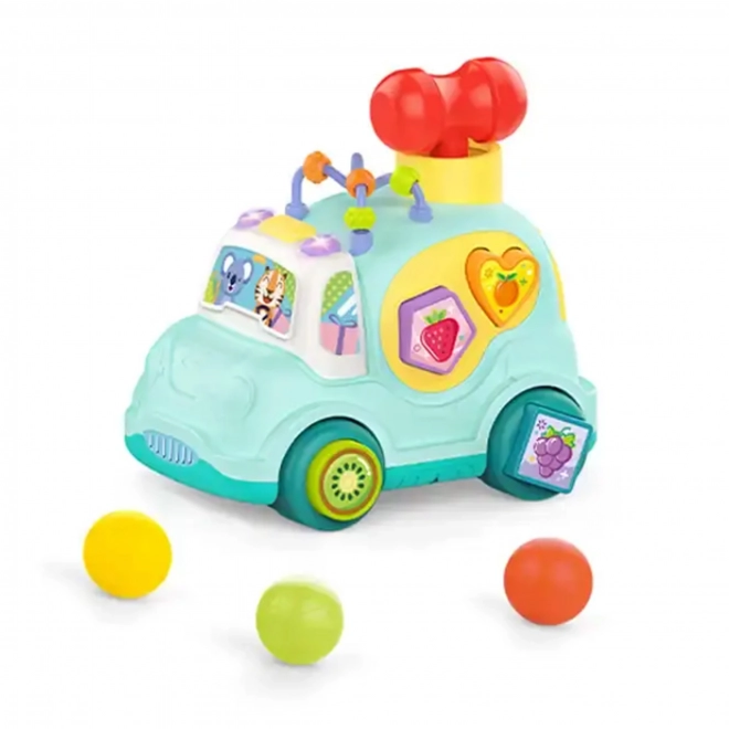 Interaktives musikalisches Auto Montessori Sortierer Blau
