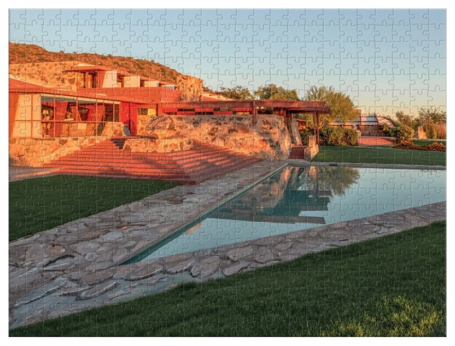 Frank Lloyd Wright Doppelseitiges Puzzle 500 Teile