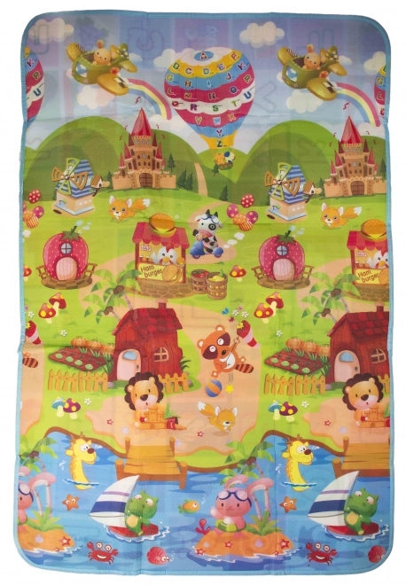 Faltbare beidseitige Spielmatte für Kinderzimmer - 200 x 170 cm