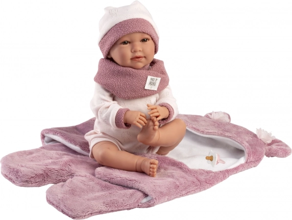 Realistische Baby-Puppe mit Geräuschen und weichem Stoffkörper