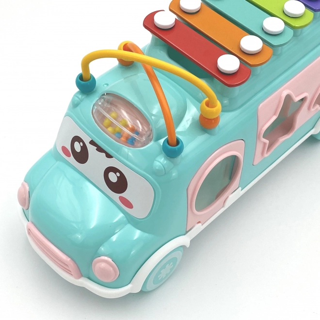 Muzykalisches Auto Sortierer mit Xylophon Grün