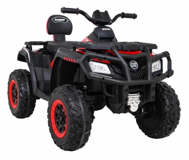ATV XT-Speed für Kinder Rot + 4x4 + EVA + langsamer Start + MP3-Radio + LED-Leuchte