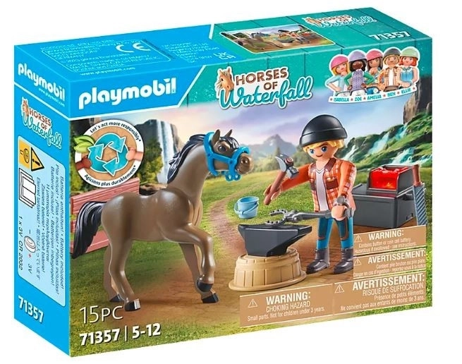 Figurenset Pferde PLAYMOBIL Schmied Ben und Achilles