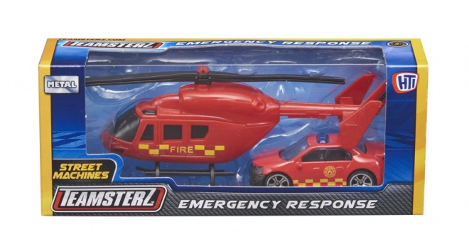 Teamsterz Helikopter und Auto Set