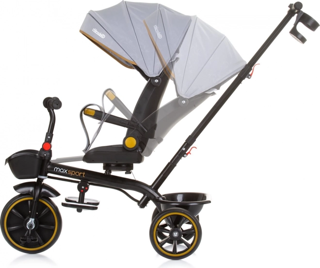 Chipolino Dreirad mit Verdeck Max Sport 2-in-1 Ash Grey