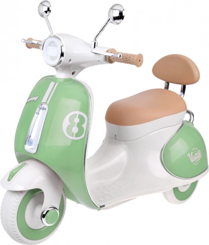 Klassischer elektrischer Kinderscooter orange – Grün