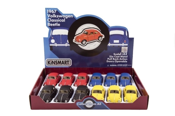 Metallmodell KINSMART VOLKSWAGEN Beetle mit Rückzug, 13 cm