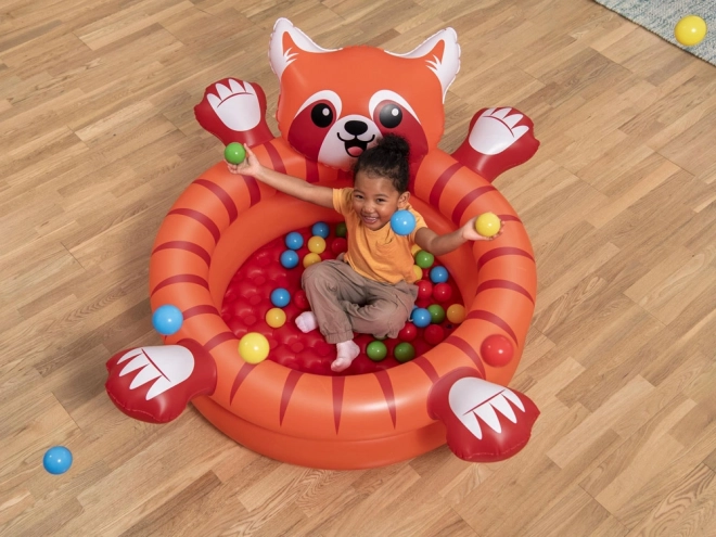 Bestway Roter Panda Bällepool mit Bällen