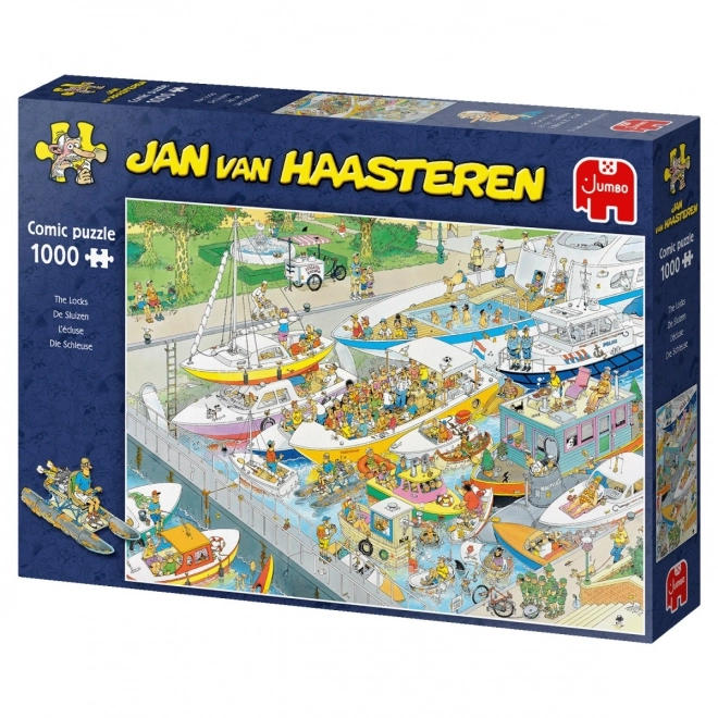 JUMBO Puzzle Jan van Haasteren Seekreuzfahrt 1000 Teile