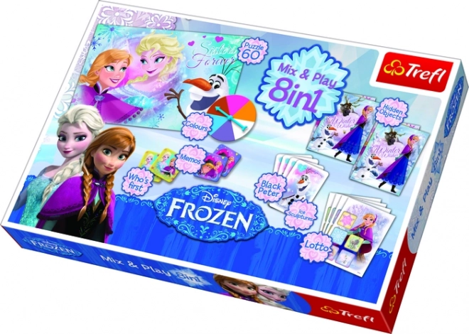 Trefl Spiel- und Puzzlekollektion 8-in-1 FROZEN