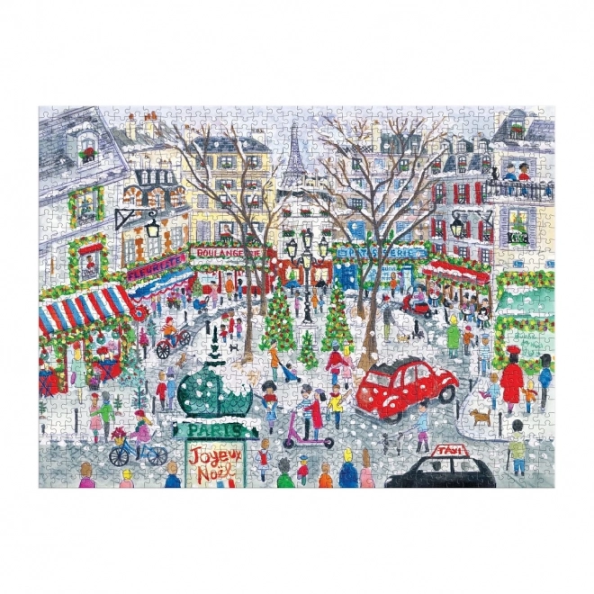 Galison Michael Storrings Weihnachts-Paris Puzzle 1000 Teile