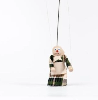 Holzmarionette Babička Anežka