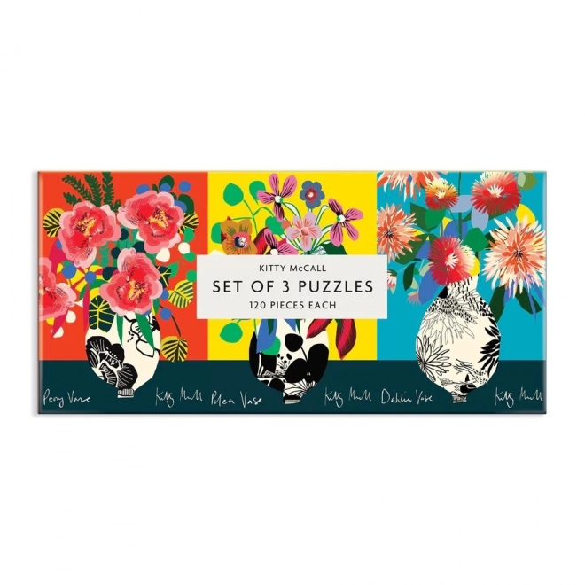 Kitty McCall Blumen Puzzle Set 3 in 1