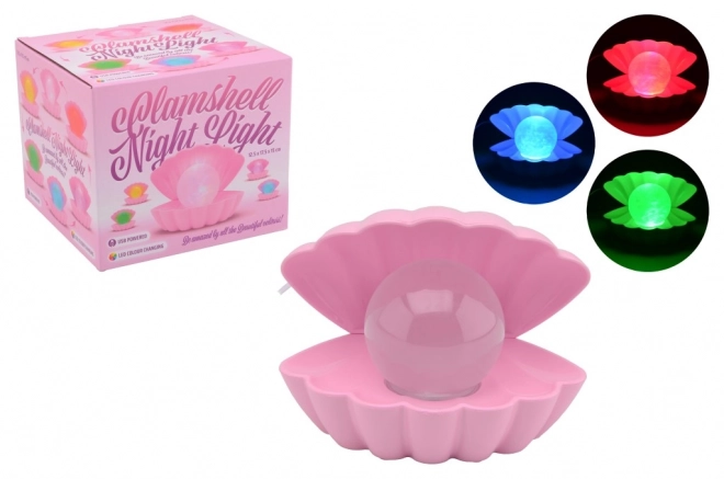 Muschel Lampe mit Perle