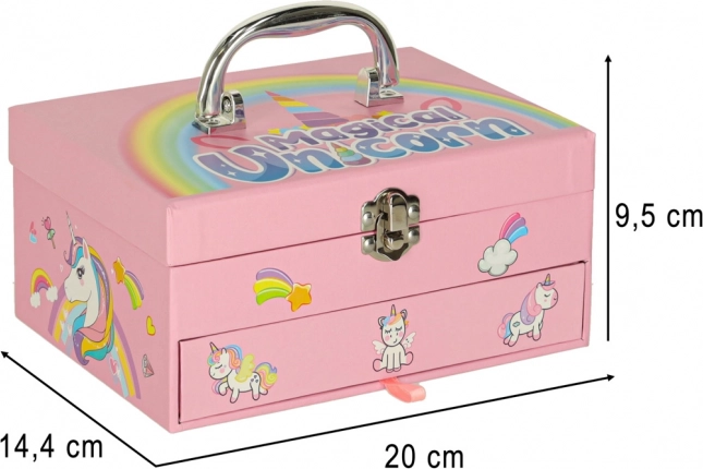 Kinderschminkset Einhorn für Make-up und Nägel