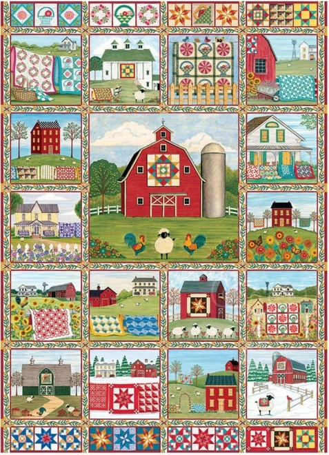 Cobble Hill Puzzle Land der gestickten Decken 1000 Teile