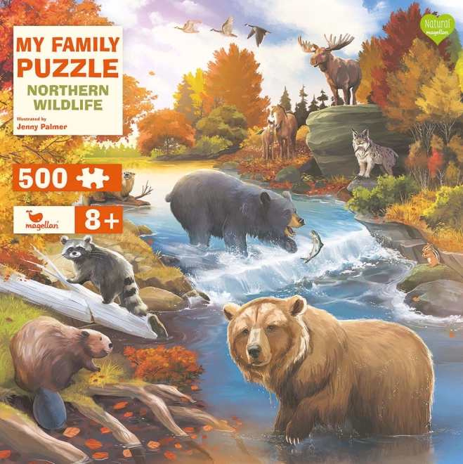 Magellan Familienpuzzle Wildtiere des Nordens 500 Teile