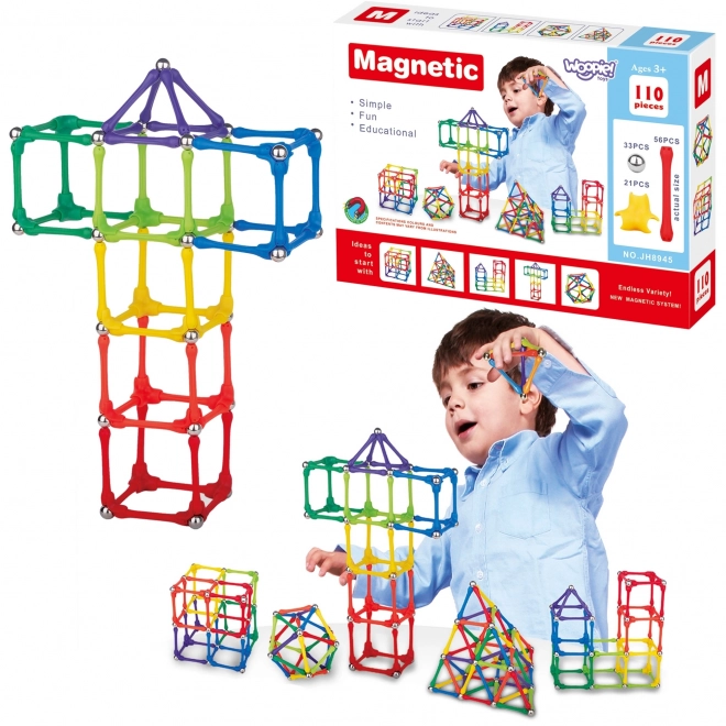 Woopie Magnetisches Konstruktionsspielzeug 110 Teile