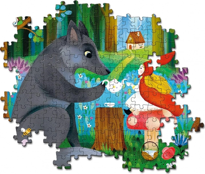 Puzzle Rotkäppchen und Wolf 104 Teile