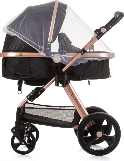 Chipolino Kinderwagen Havana 2in1 Obsidian Gold