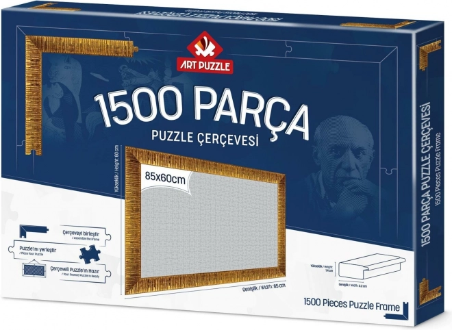 Puzzlerahmen 85x60 cm gold für ART PUZZLE und weitere