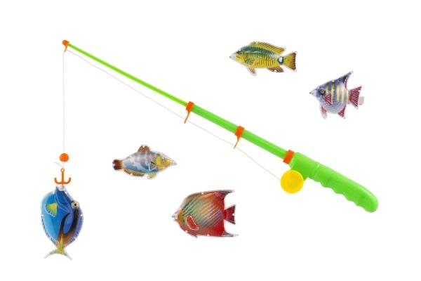 Bunte Fische, die zum Spielen einladen