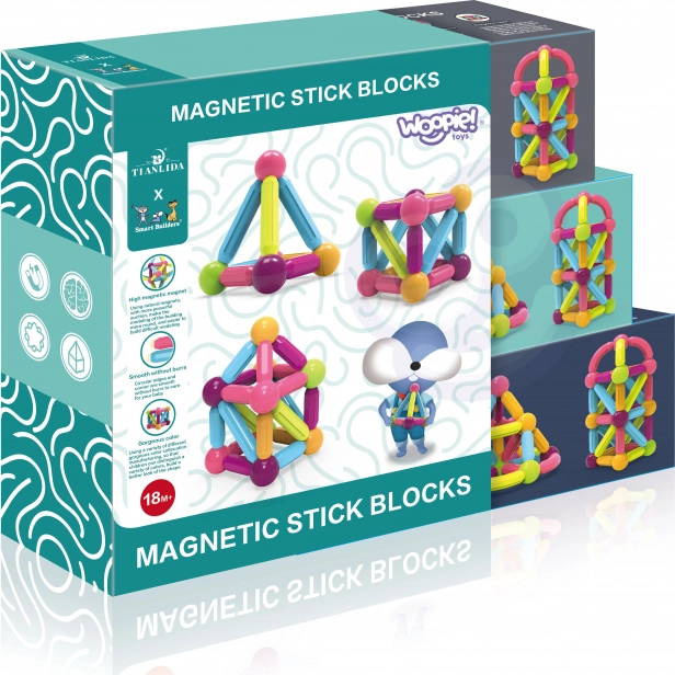 Woopie magnetische Bildungsbausätze groß 28 Stk.
