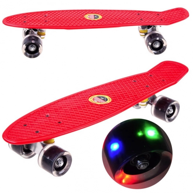 Funsport Skateboard mit Leuchtrollen