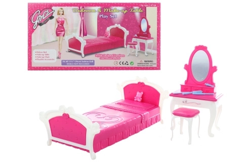 Glorie Schlafzimmer mit Schminktisch für Puppen