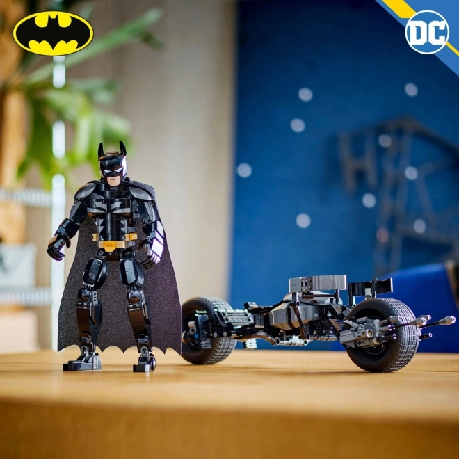 Batman™ und Bat-Pod Motorrad Baufigur