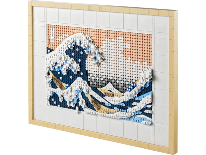 Hokusai Große Welle LEGO Kunstset