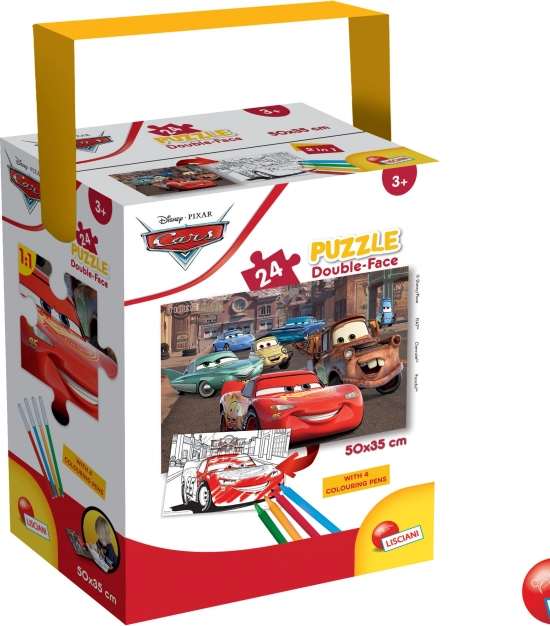Kinderpuzzle Cars: beidseitig, 24 Teile