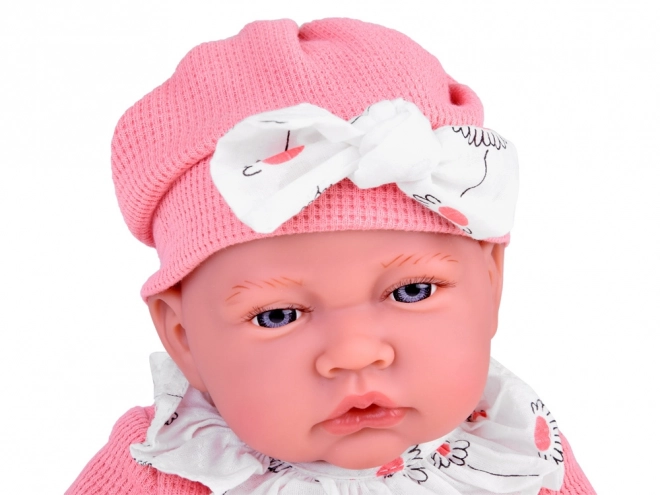 Interaktive Babypuppe Mädchen mit rosa Set