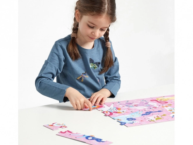Puzzle Ach Einhörner 60 Teile