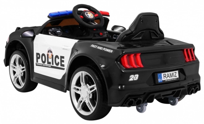 Elektrisches Kinderauto GT Sport Polizei Schwarz